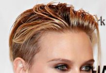 Wet look natural hairstyles for short hair