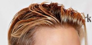 Wet look natural hairstyles for short hair