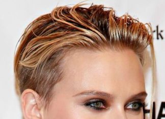 Wet look natural hairstyles for short hair