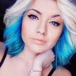 blue short ombre hair ideas for cropped locks