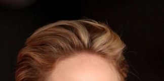 brushed back beauty short hairstyles for round faces