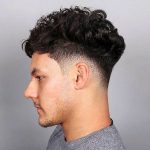 curly taper fade cuts for men