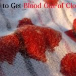 get blood out of clothes