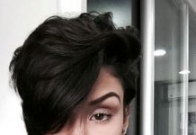 jet black wavy pixie ideas for ideal short haircuts
