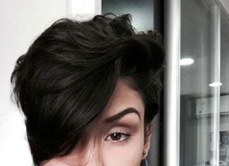 jet black wavy pixie ideas for ideal short haircuts