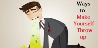 make yourself throw up