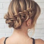 waterfall braid updo with bangs updos for thin hair