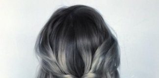 Ash gray ombre gray hair trend