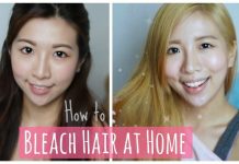 how to bleach hair at home