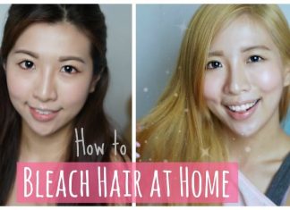 how to bleach hair at home
