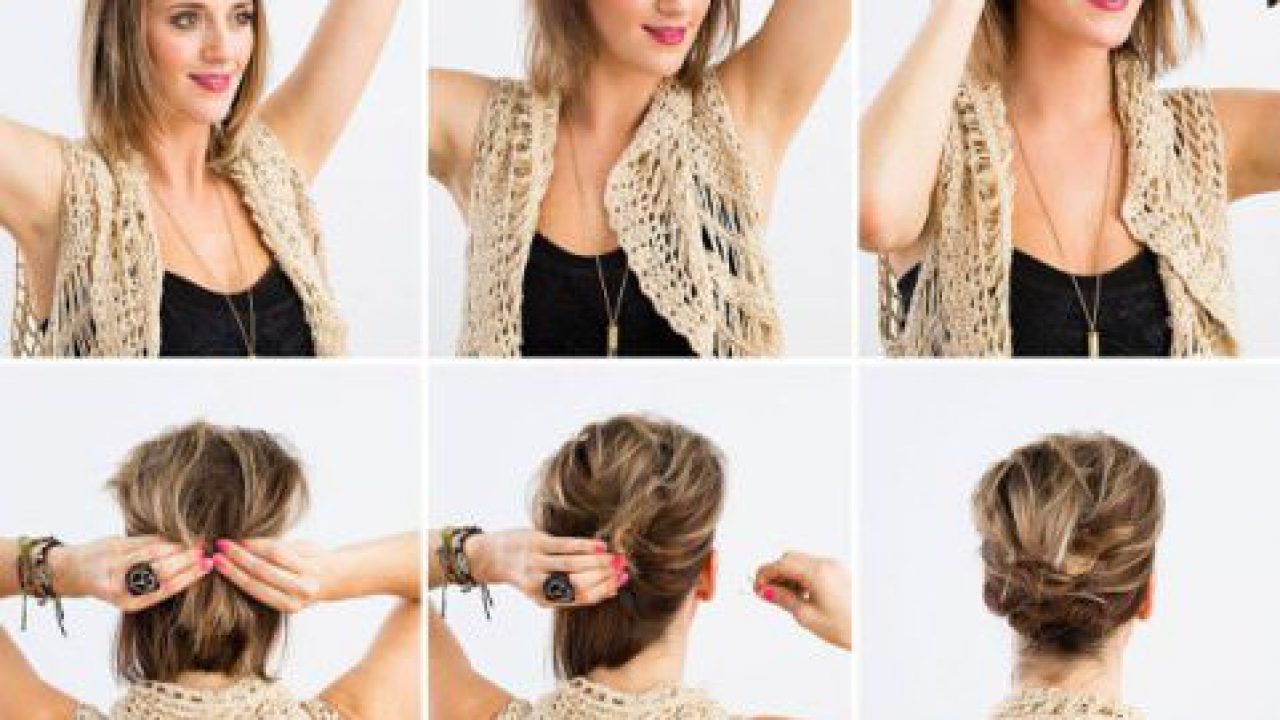 How To Elegant Updo For Short Fine Hair