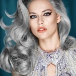 long salt and pepper curls hairstyles for gray hair