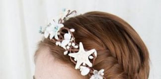 mermaid look beach wedding hairstyles