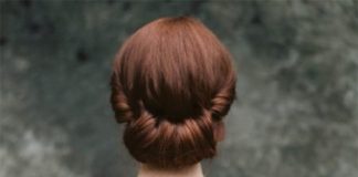 rolled chignon updos for long hair