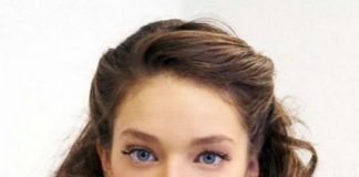 side parted half up half down wedding hairstyles