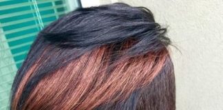 Alternating hue short weave hairstyles