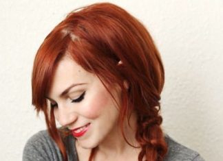 Simple knot side braid hairstyles