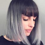 Straight Blunt bob soft ombre hairstyles