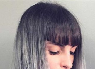 Straight Blunt bob soft ombre hairstyles