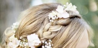 crown braided bun ideas for brides