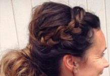 side braid updos for women over 40
