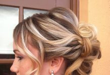 tousled updos for women