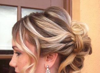 tousled updos for women